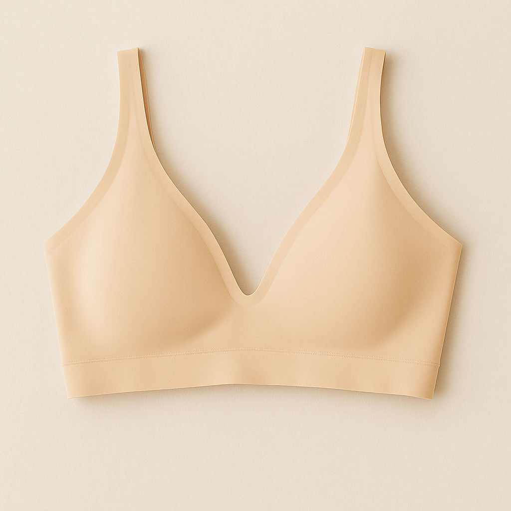 Women's Seamless Wireless Comfortable Fixed Double-shoulder Strap Full Cup Bra
