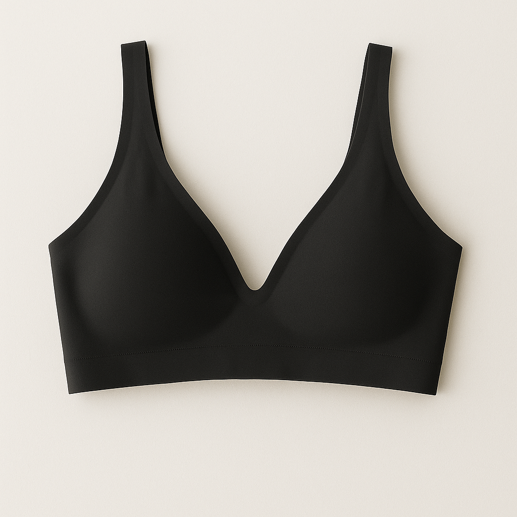 Women's Seamless Wireless Comfortable Fixed Double-shoulder Strap Full Cup Bra