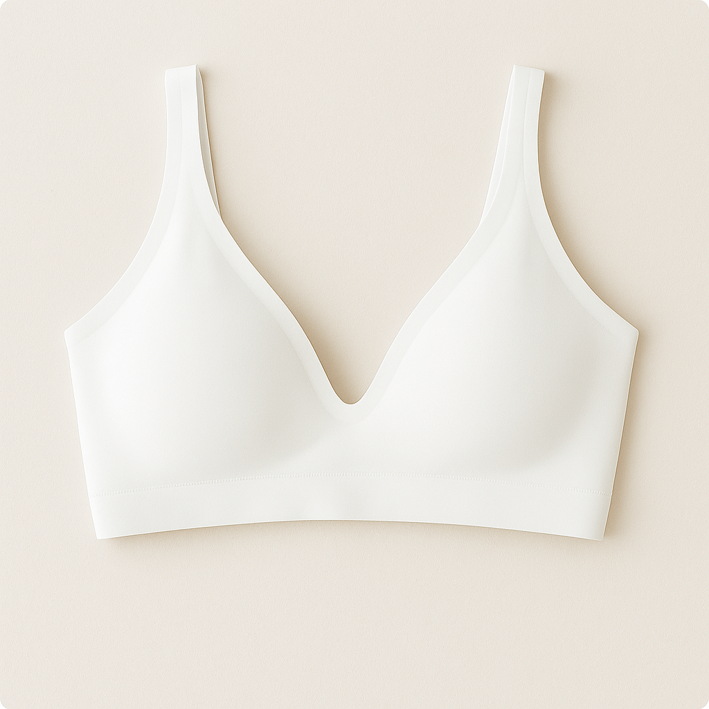 Women's Seamless Wireless Comfortable Fixed Double-shoulder Strap Full Cup Bra